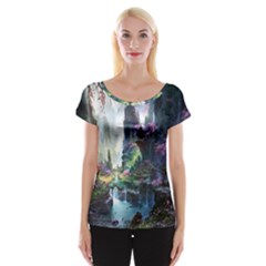 Fantastic World Fantasy Painting Cap Sleeve Top by Ket1n9