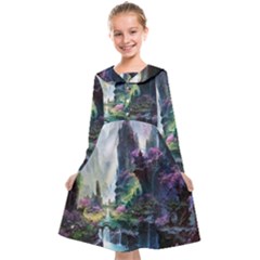 Fantastic World Fantasy Painting Kids  Midi Sailor Dress by Ket1n9