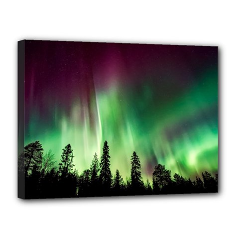 Aurora-borealis-northern-lights Canvas 16  x 12  (Stretched)