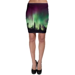 Aurora-borealis-northern-lights Bodycon Skirt