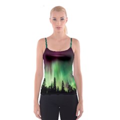 Aurora-borealis-northern-lights Spaghetti Strap Top