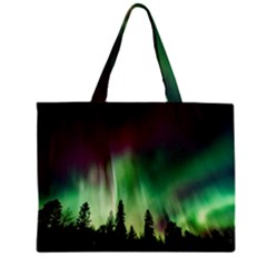 Aurora-borealis-northern-lights Zipper Mini Tote Bag