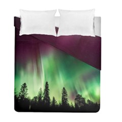 Aurora-borealis-northern-lights Duvet Cover Double Side (Full/ Double Size)