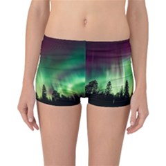 Aurora-borealis-northern-lights Reversible Boyleg Bikini Bottoms