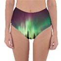 Aurora-borealis-northern-lights Reversible High-Waist Bikini Bottoms View1