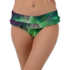 Aurora-borealis-northern-lights Frill Bikini Bottoms