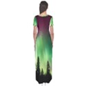 Aurora-borealis-northern-lights Short Sleeve Maxi Dress View2