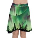 Aurora-borealis-northern-lights Chiffon Wrap Front Skirt View1