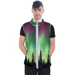 Aurora-borealis-northern-lights Men s Puffer Vest