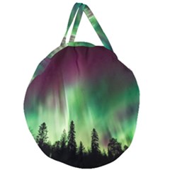 Aurora-borealis-northern-lights Giant Round Zipper Tote