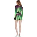 Aurora-borealis-northern-lights Velvet Wrap Crop Top and Shorts Set View2