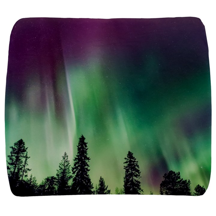 Aurora-borealis-northern-lights Back Support Cushion