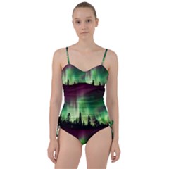 Aurora-borealis-northern-lights Sweetheart Tankini Set