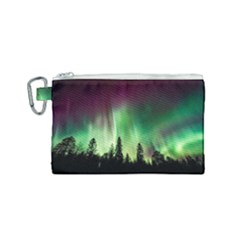 Aurora-borealis-northern-lights Canvas Cosmetic Bag (Small)