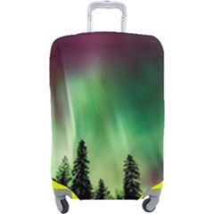Aurora-borealis-northern-lights Luggage Cover (Large)