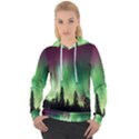 Aurora-borealis-northern-lights Women s Overhead Hoodie View1