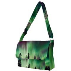 Aurora-borealis-northern-lights Full Print Messenger Bag (S)