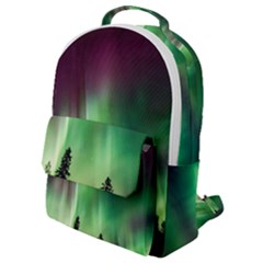 Aurora-borealis-northern-lights Flap Pocket Backpack (Small)