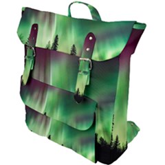 Aurora-borealis-northern-lights Buckle Up Backpack