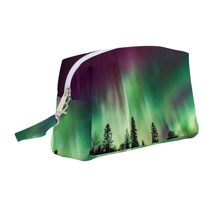 Aurora-borealis-northern-lights Wristlet Pouch Bag (Medium)