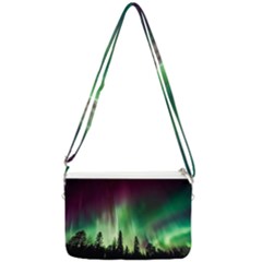 Aurora-borealis-northern-lights Double Gusset Crossbody Bag