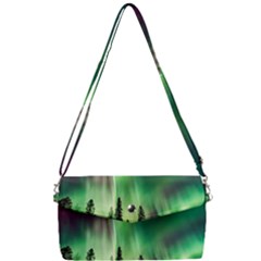 Aurora-borealis-northern-lights Removable Strap Clutch Bag