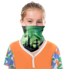 Aurora-borealis-northern-lights Face Covering Bandana (Kids)