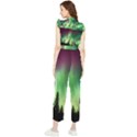 Aurora-borealis-northern-lights Women s Frill Top Chiffon Jumpsuit View2