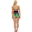 Aurora-borealis-northern-lights Knot Front One-Piece Swimsuit View4