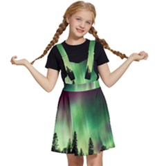 Aurora-borealis-northern-lights Kids  Apron Dress