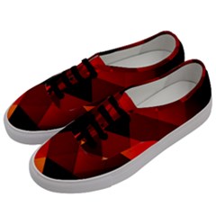 Abstract Triangle Wallpaper Men s Classic Low Top Sneakers by Ket1n9