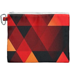 Abstract Triangle Wallpaper Canvas Cosmetic Bag (xxxl) by Ket1n9