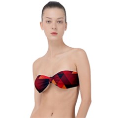 Abstract Triangle Wallpaper Classic Bandeau Bikini Top  by Ket1n9