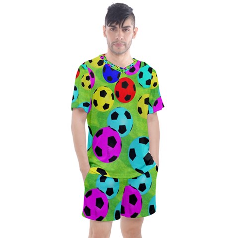 Balls Colors Men s Mesh T-shirt And Shorts Set by Ket1n9