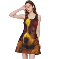 Cute 3d Dog Inside Out Racerback Dress