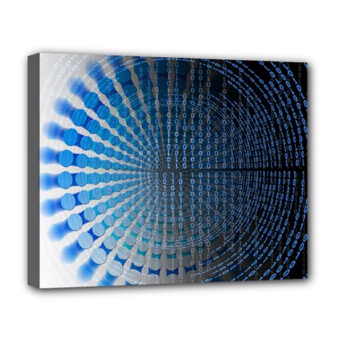 Data-computer-internet-online Deluxe Canvas 20  X 16  (stretched) by Ket1n9