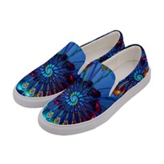 Top Peacock Feathers Women s Canvas Slip Ons by Ket1n9