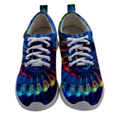 Top Peacock Feathers Women Athletic Shoes by Ket1n9