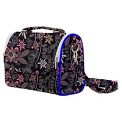 Flower Art Pattern Satchel Shoulder Bag by Ket1n9