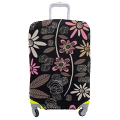 Flower Art Pattern Luggage Cover (medium) by Ket1n9