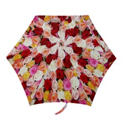 Rose Color Beautiful Flowers Mini Folding Umbrellas by Ket1n9