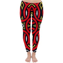 Traditional Art Pattern Classic Winter Leggings by Ket1n9