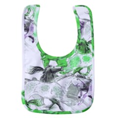 Horse-horses-animal-world-green Baby Bib by Ket1n9