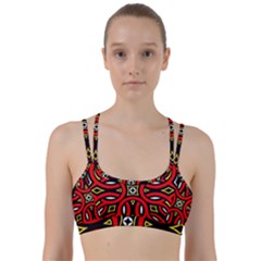 Traditional Art Pattern Line Them Up Sports Bra by Ket1n9