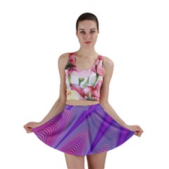 Purple-star-sun-sunshine-fractal Mini Skirt by Ket1n9