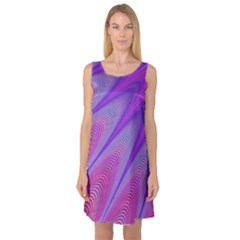 Purple-star-sun-sunshine-fractal Sleeveless Satin Nightdress by Ket1n9