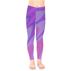 Purple-star-sun-sunshine-fractal Kids  Leggings by Ket1n9