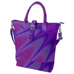 Purple-star-sun-sunshine-fractal Buckle Top Tote Bag by Ket1n9