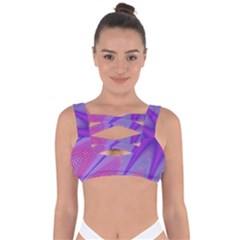 Purple-star-sun-sunshine-fractal Bandaged Up Bikini Top by Ket1n9