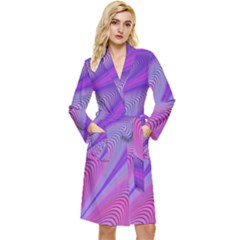 Purple-star-sun-sunshine-fractal Long Sleeve Velvet Robe by Ket1n9